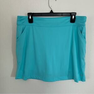 New Callaway Bright Aqua Blue Golf Skirt Skort Shorts womens size L